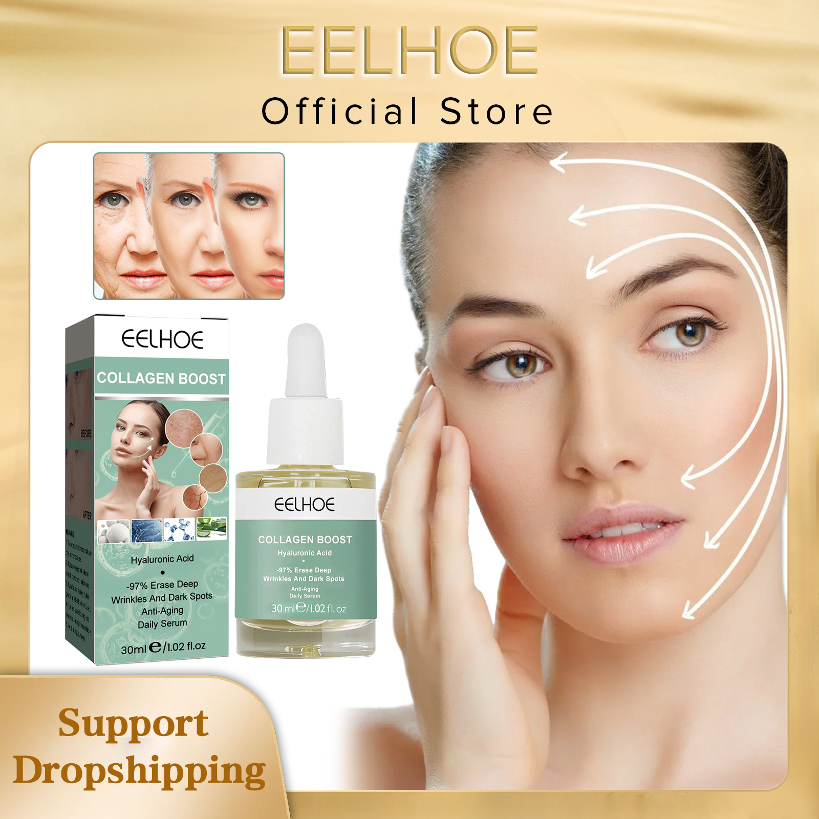 Best of EELHOE Collagen Booster Serum Firming Lifting Wrinkle Remover Anti-aging Serum Fade Fine Lines Face Essence Nourishing Skin Care Reviews & Tips