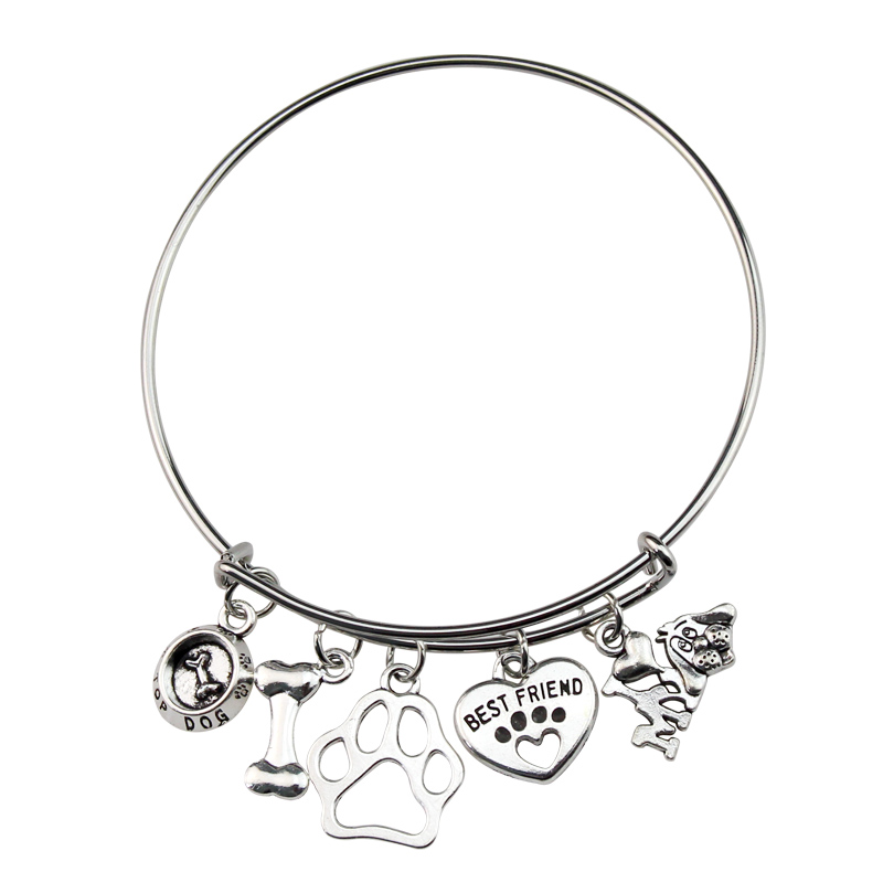 Dog Footprint Bracelet