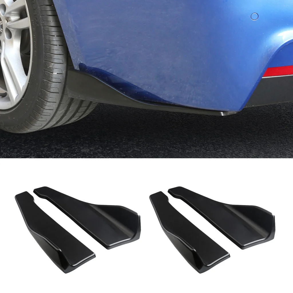 4pcs Universal Rear Bumper Lip Diffusers Splitters Canard Protectors , Trucks, SUVs