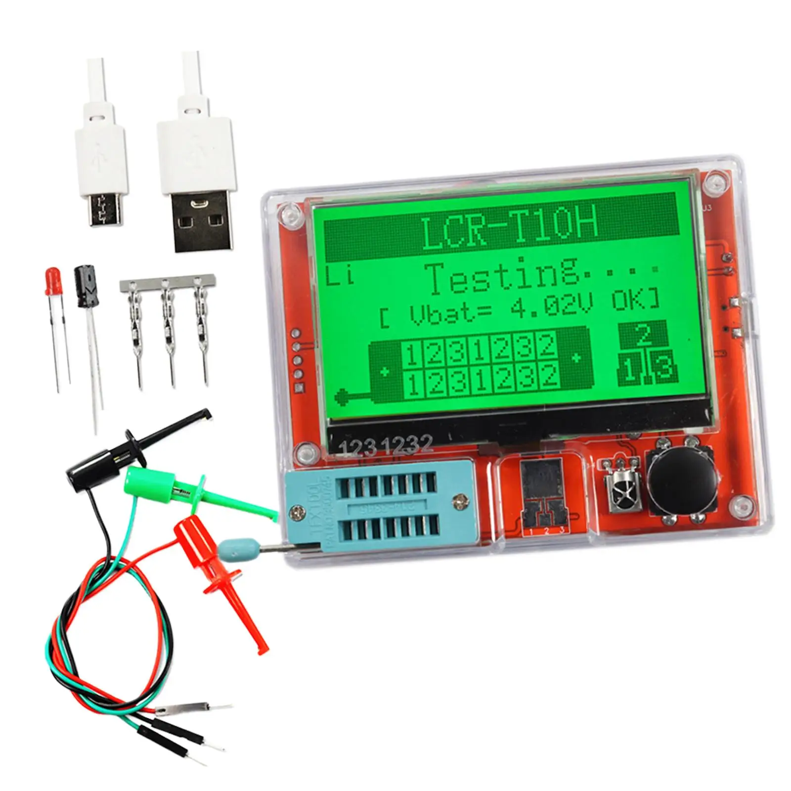 Multifunction Meter PNP LCD Display Graphical Lcr T10H Transistor Tester mos Esr Meter testing Triode Igbt Capacitance Thyristor