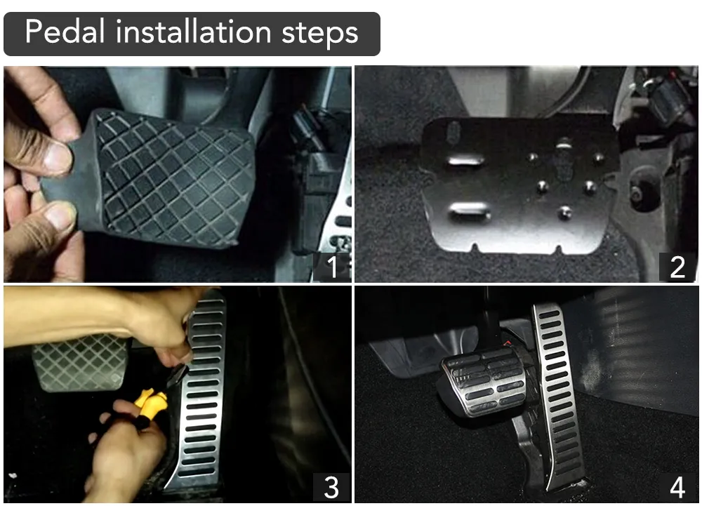 Auto Zubehör Fußstütze Gas Bremspedal Kupplung Pedal Für Skoda Octavia A5 Yeti Superb Für Seat Altea Leon Toledo Für Audi A3 TT – Detail 11