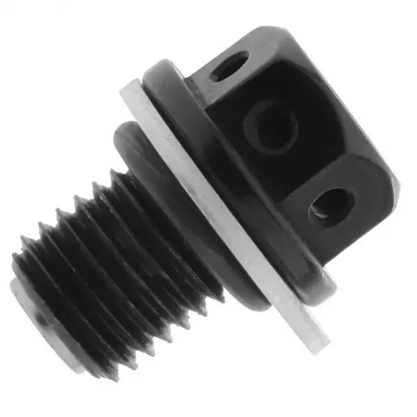 5x Metal Magnetic Car  Oil Pan Drain Sump Filter Adsorb Plug  Nut  M12 for ATV Motorcycle , Black