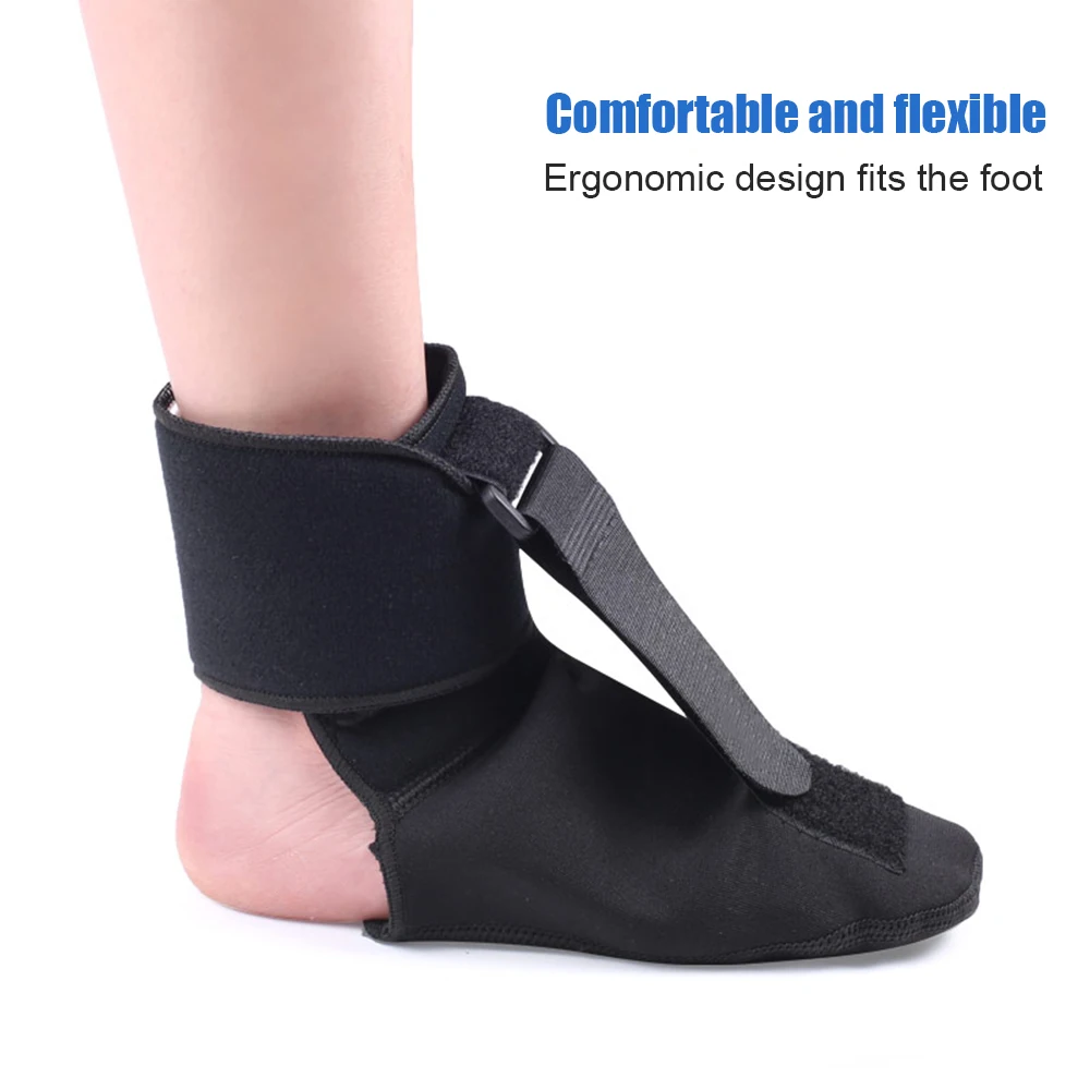 Kompressions-Plantarfasziitis-Nachtschienen-Socke, orthopädische Fußstütze mit Dorsalstropfen, weiche Dehnungs-Stiefelschienen für Füße – Detail 7