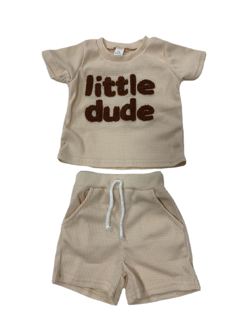 Description Picture 6 of item0-3Yrs Newborn Baby Boys Clothes Outfits Casual Short Sleeve Tops Shorts 2Pcs Summer Toddler Kids Boys Clothing Set