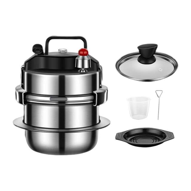 Mini pressure cooker Small Pressure Cooker Rice Cooker Slow Cooker Steamer  And Soup Pot Cooker Gas Universal For Family Restaurant Kitchen Cooking 2L