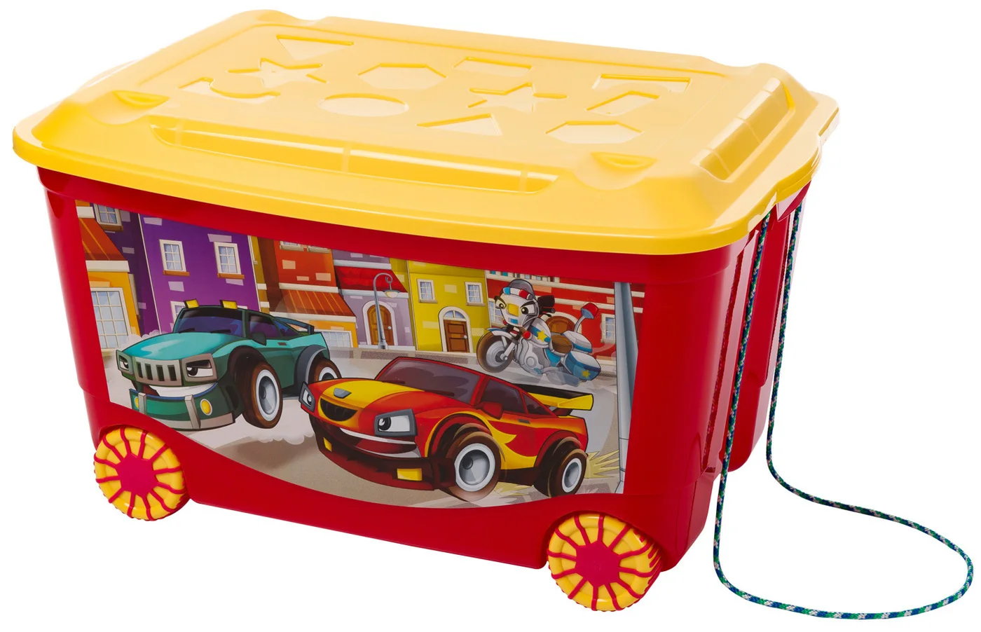 Ящик для игрушек на колесах Пластишка