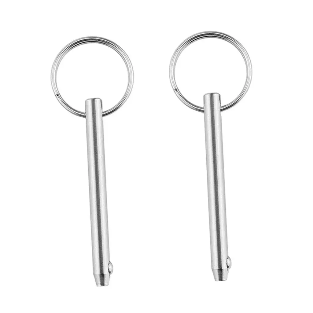 2x 316 Stainless Steel Quick Release 5x76mm Pin Bimini Boat Pin Detent