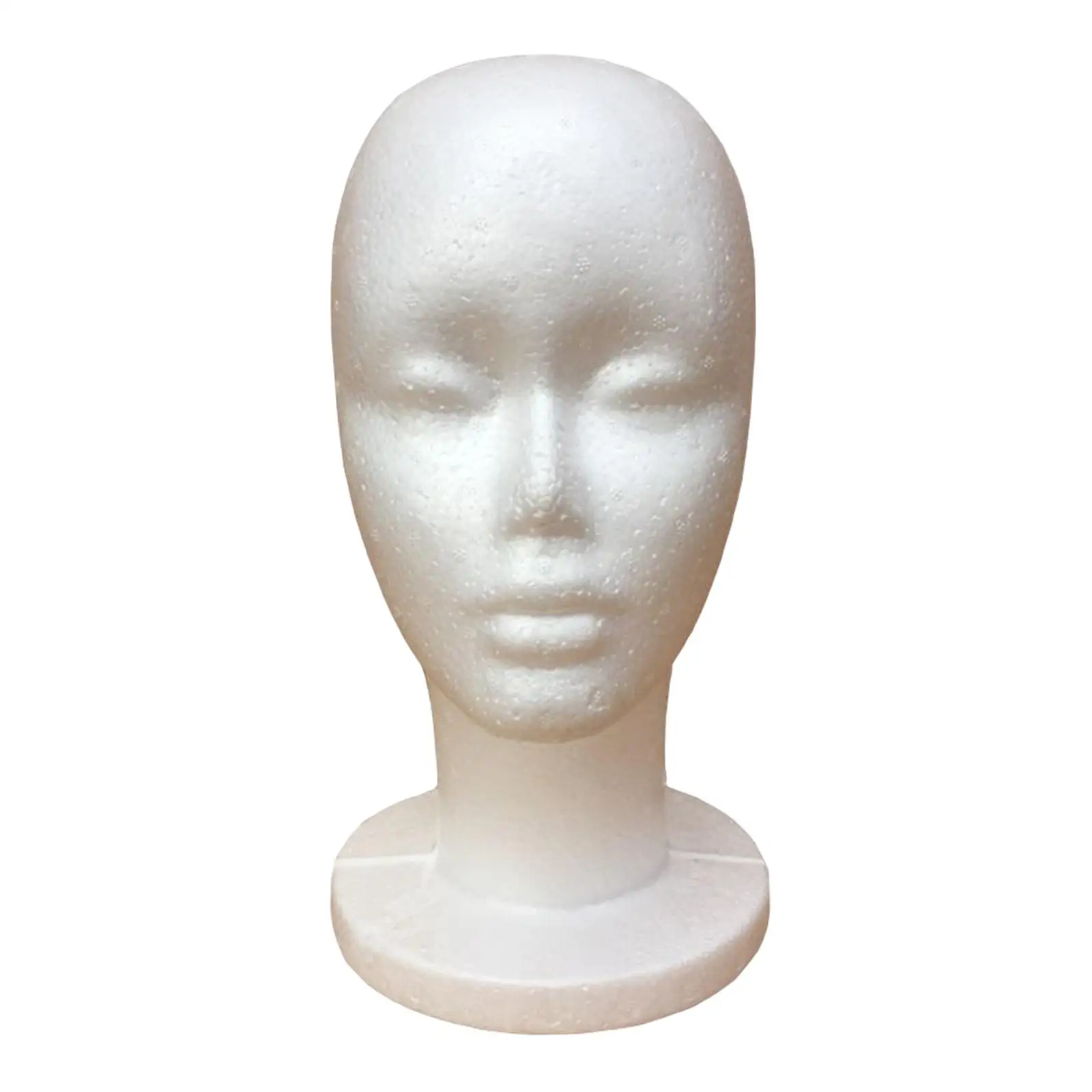 Female Foam Mannequin Head Model for Shopping Mall Display Manikin Foam Head Hat Wig Display Stand  Wig Head Manikin