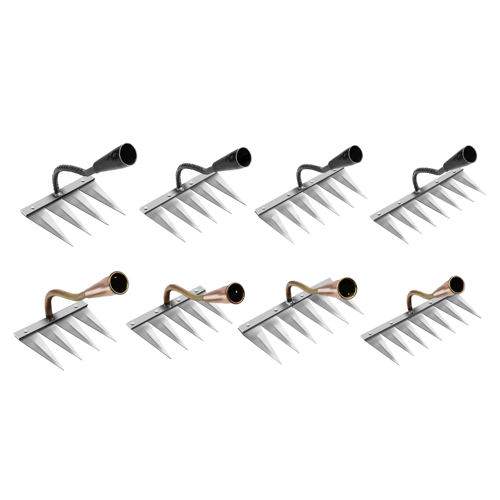 Gardening Hoe Weeding Rake with Glove Agricultural Tools Grasping Raking Loosening Soil Artifact Harrow Agricultural Tool