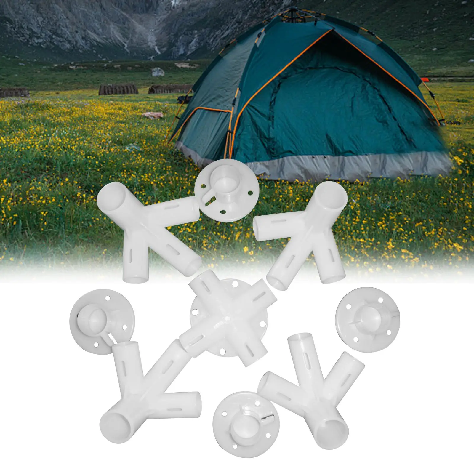 1 Set Spare Parts Feet Corner Connector Accessories for Outdoor Backpacking Trip
