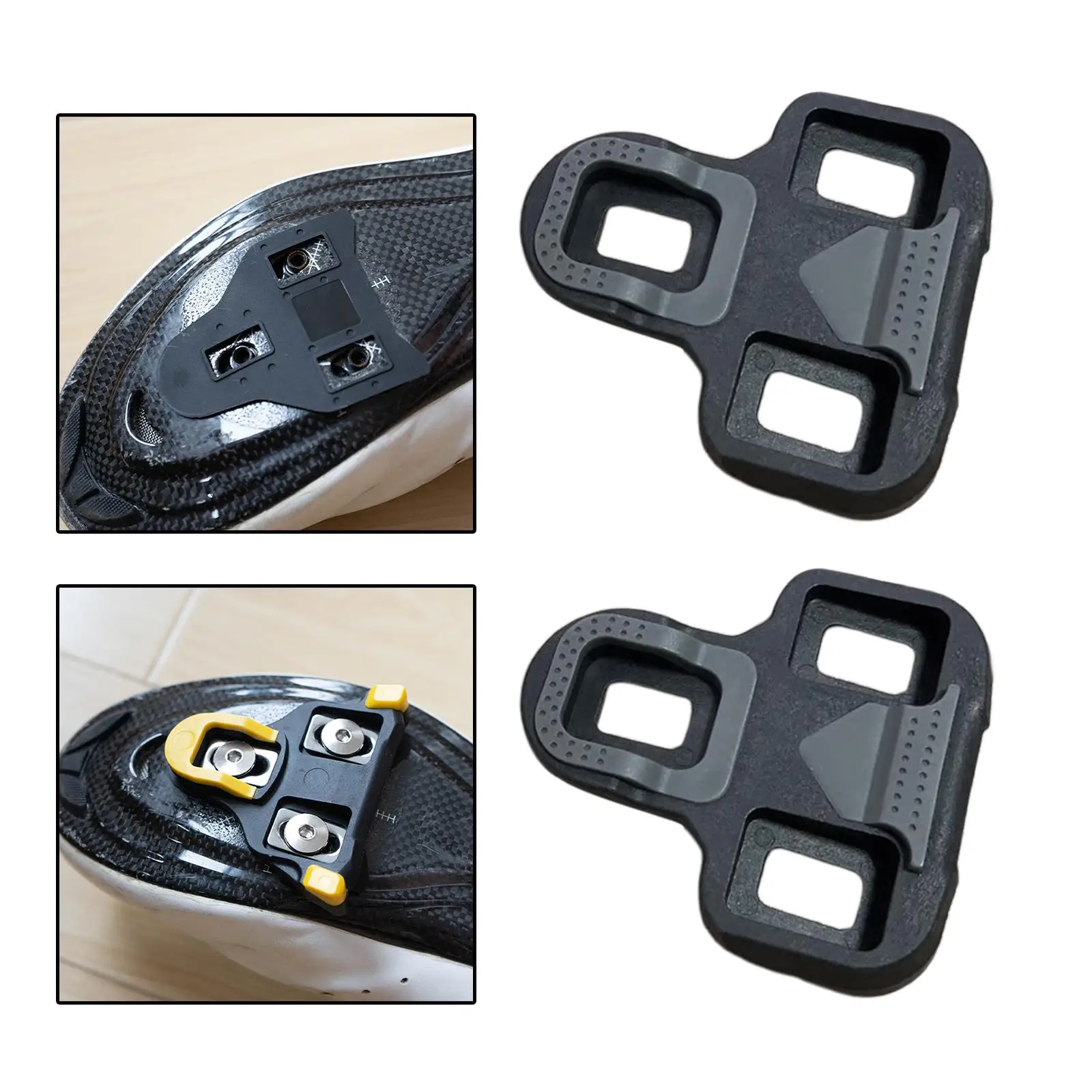 Road Bicycle Pedals Durable Universal Practical Bicycle Cleats for Cycling Cleat Set