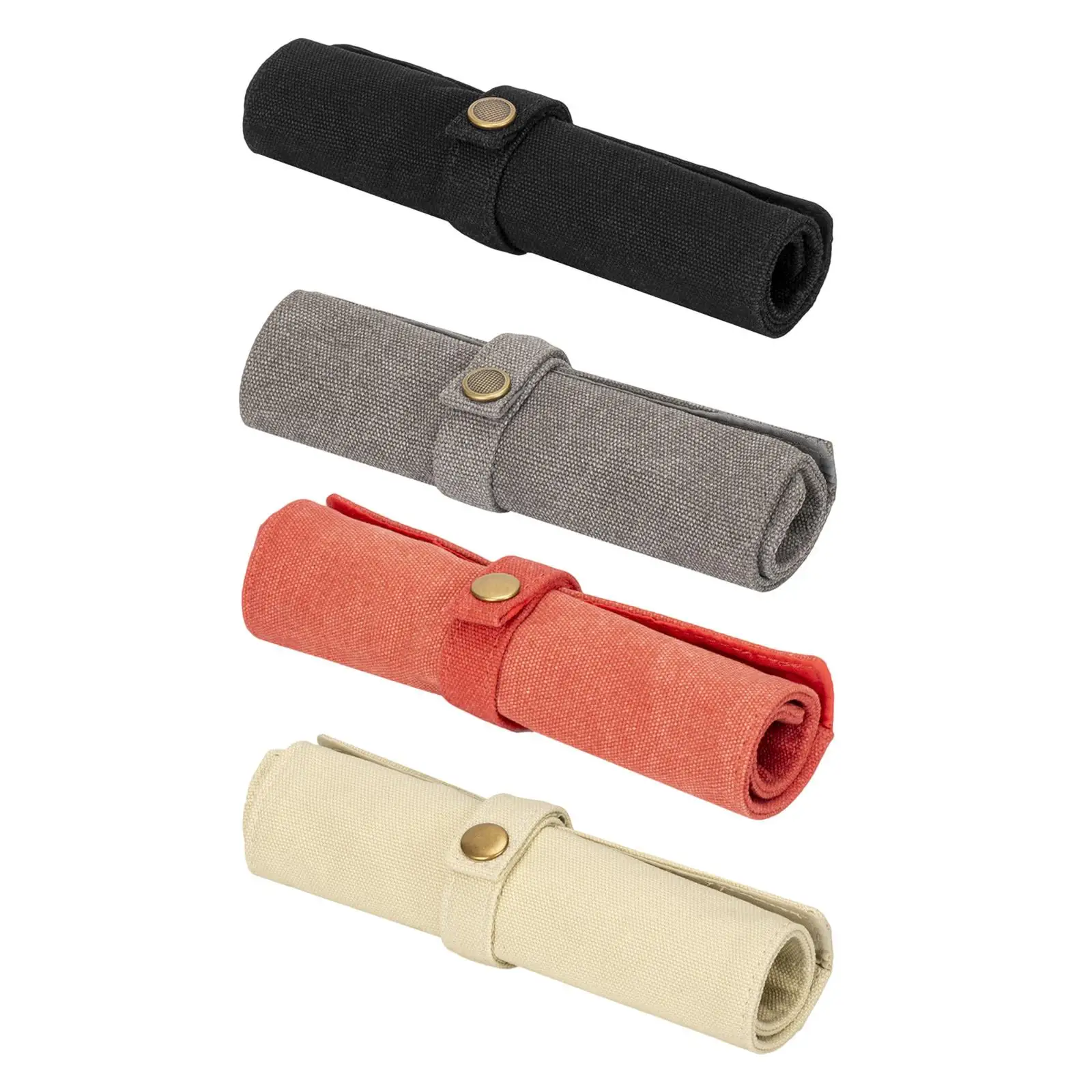 Portable Watch Roll Organizer Canvas Foldable Protection  for Home