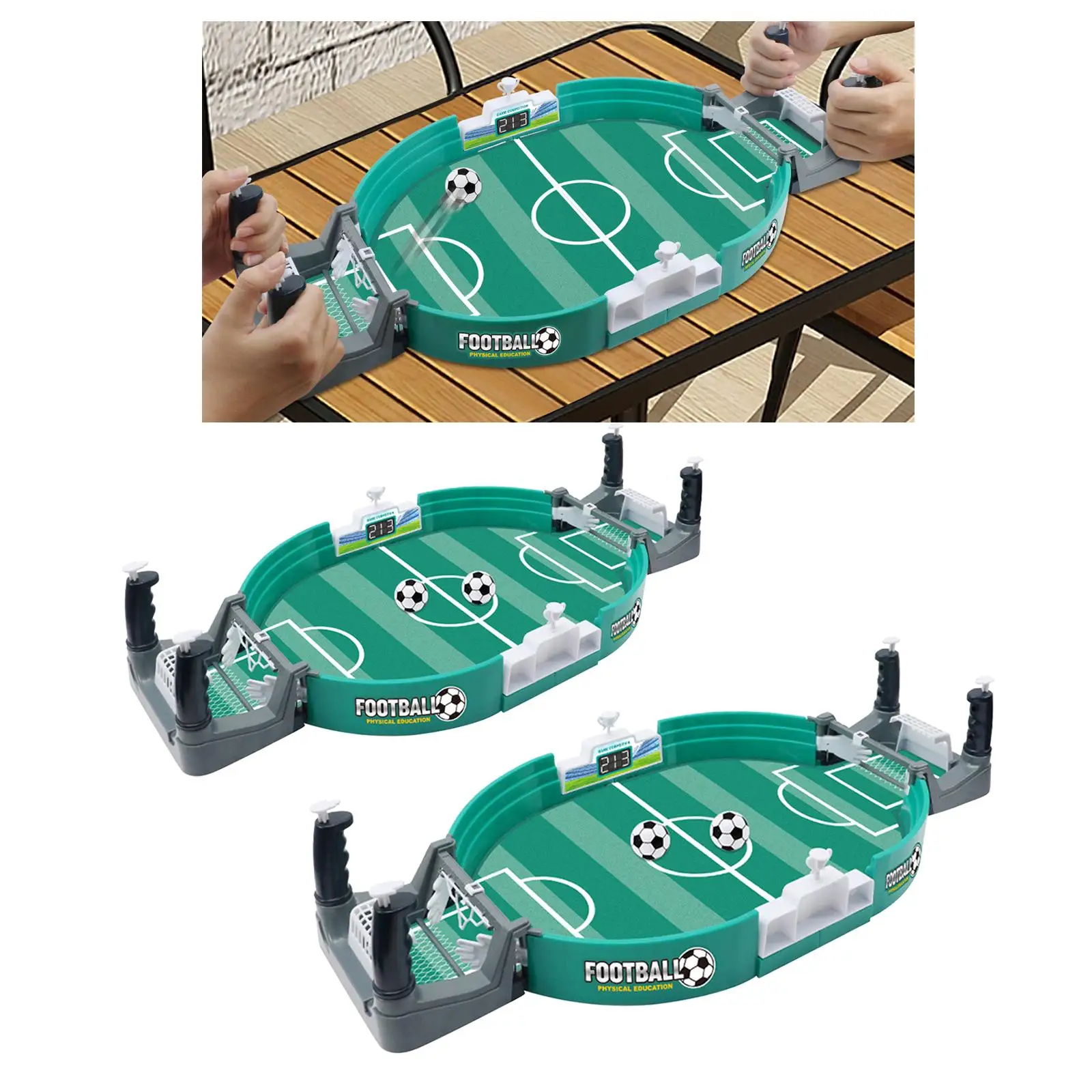 Soccer Tabletop Game Tabletop Play Ball Soccer Toy for Two Player