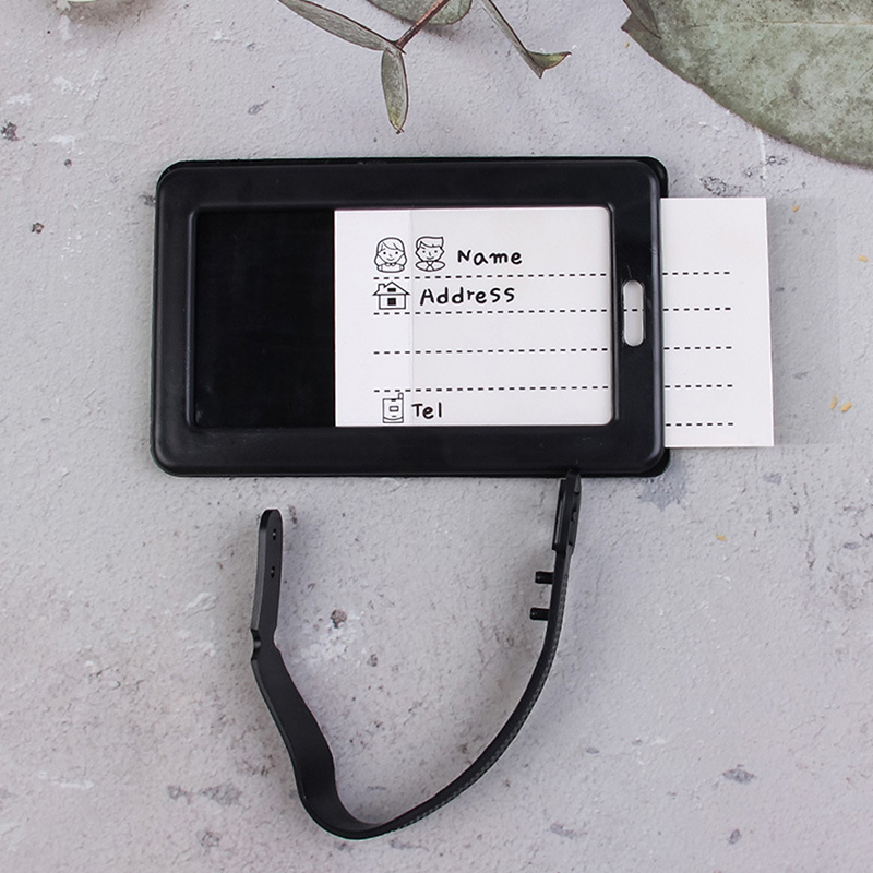 Landname Koffer Gepäck anhänger Mode Briefe Adress halter Gepäck etikett Silikon Kennung Reise zubehör – Detail 4