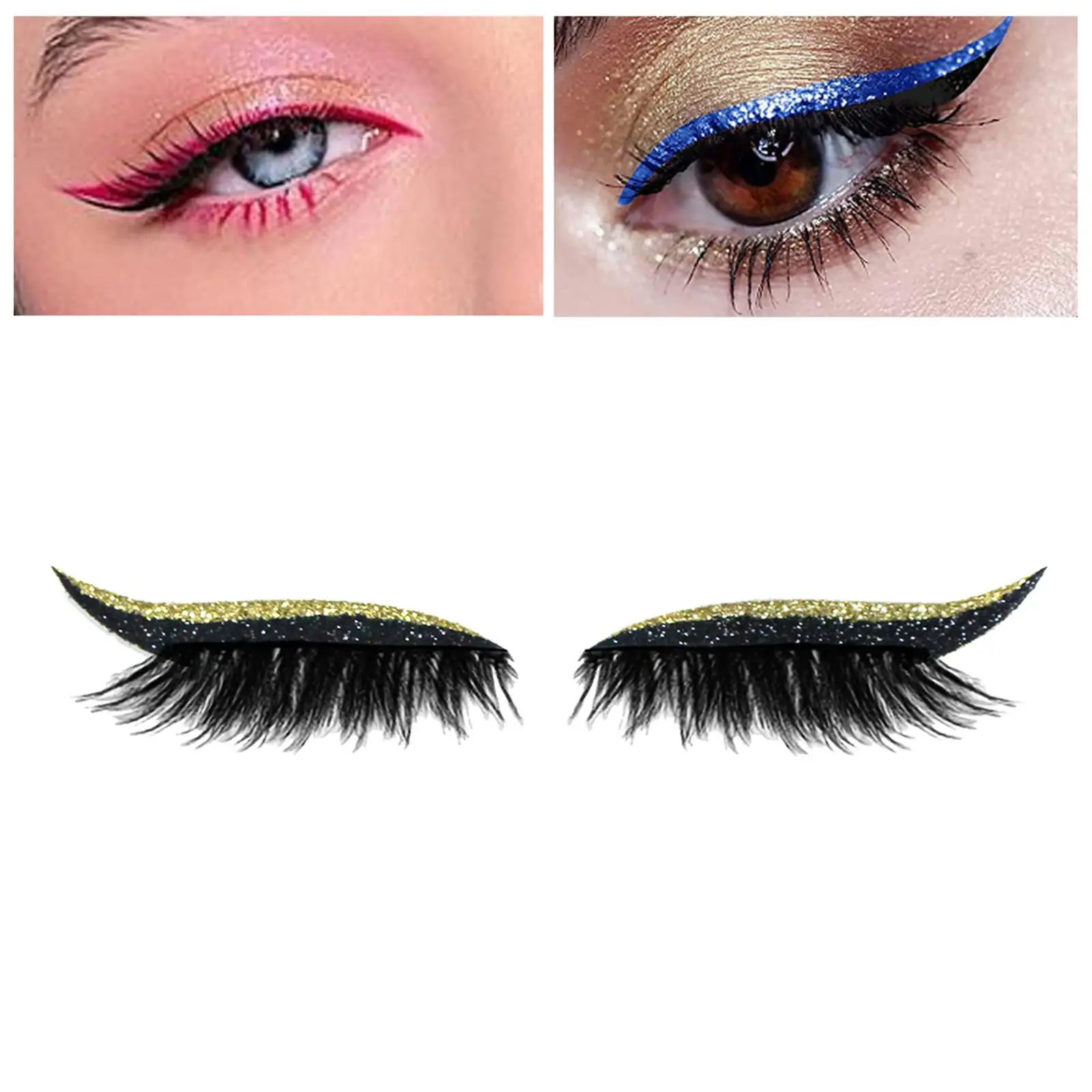 Self Adhesive Eyeliner and Eyelash Stickers Eyeliner Sticker Make Up Tools Cosmetic for Women Girls