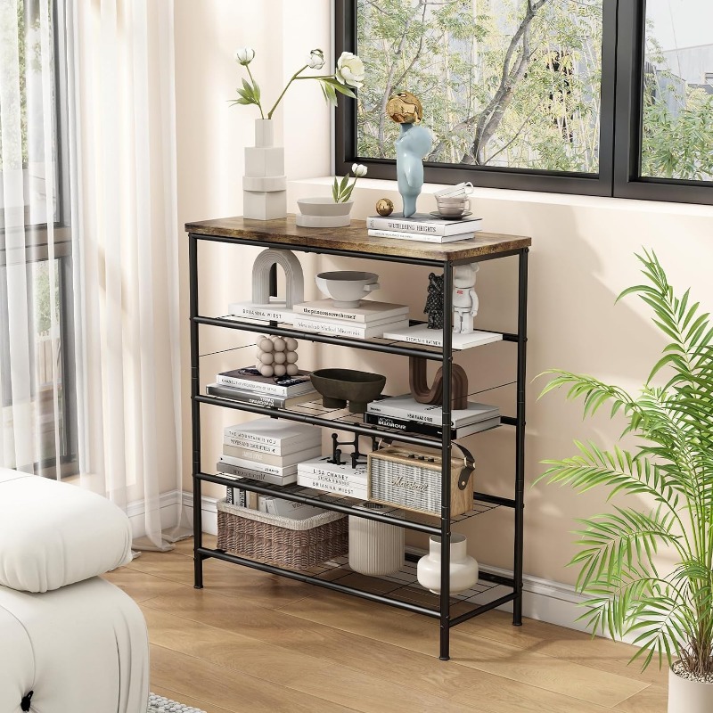 Title 4, Shoe Rack Organizer 5 Tier for Closet Entryway ...