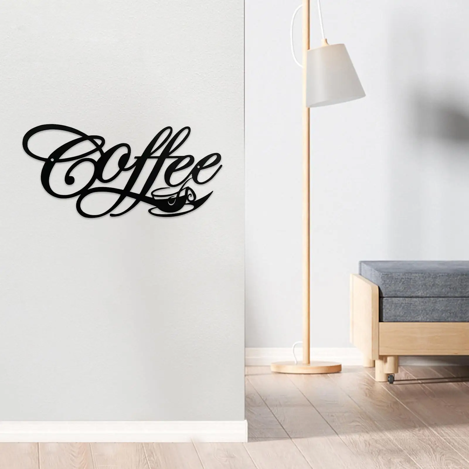 Coffee Sign Wall Decor Vintage Style Decoration Wall Art for Restaurant Cafe