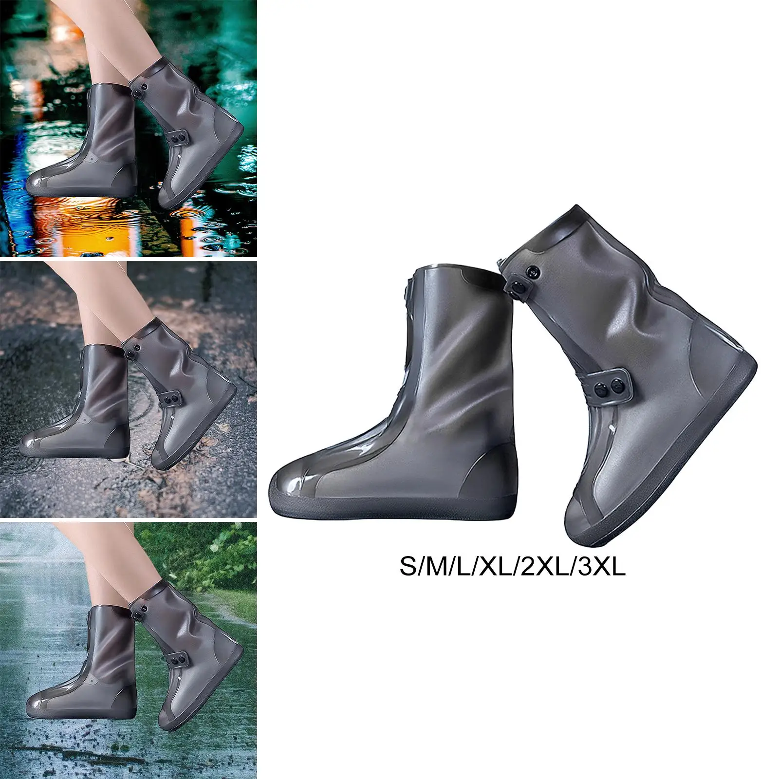 Silicone Shoe Covers Anti Slip Rain Shoe Covers for Outside Fishing Hiking