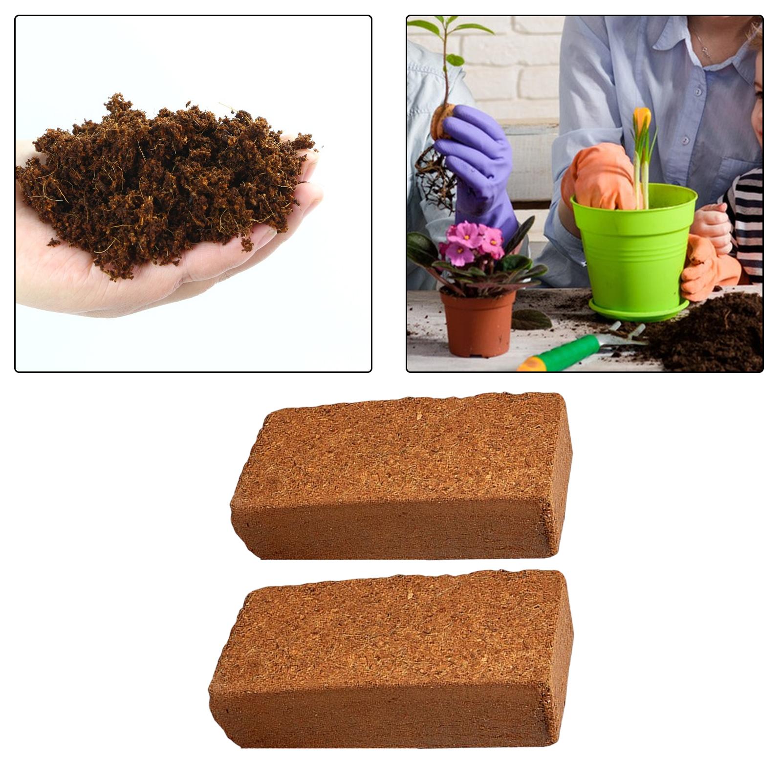 Coconut Coir Brick Expandable for Landscape Potted Plants Gardens Elevated Beds