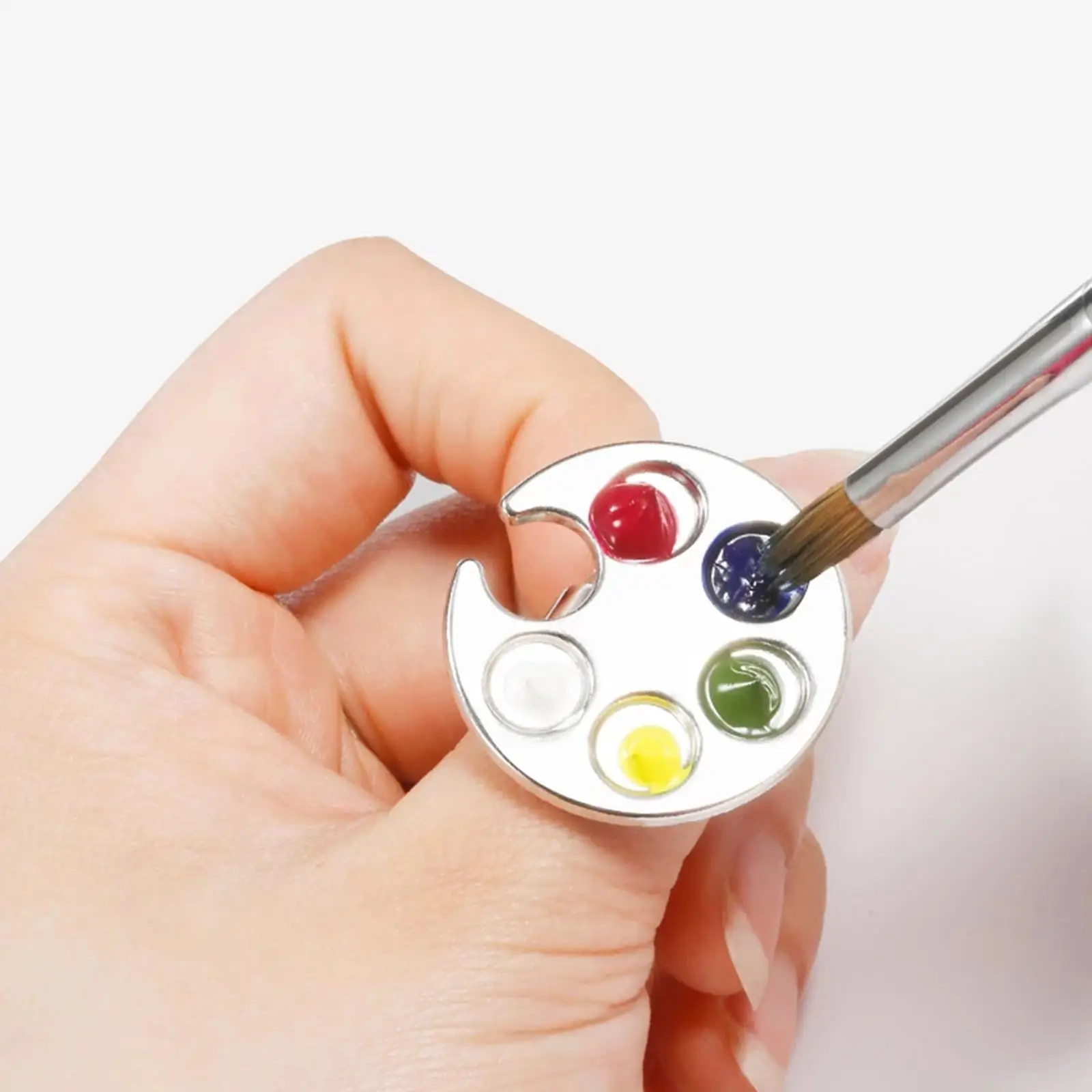 Nail Makeup Foundation Mixing Portable Paint Palette for Eyelash Makeup