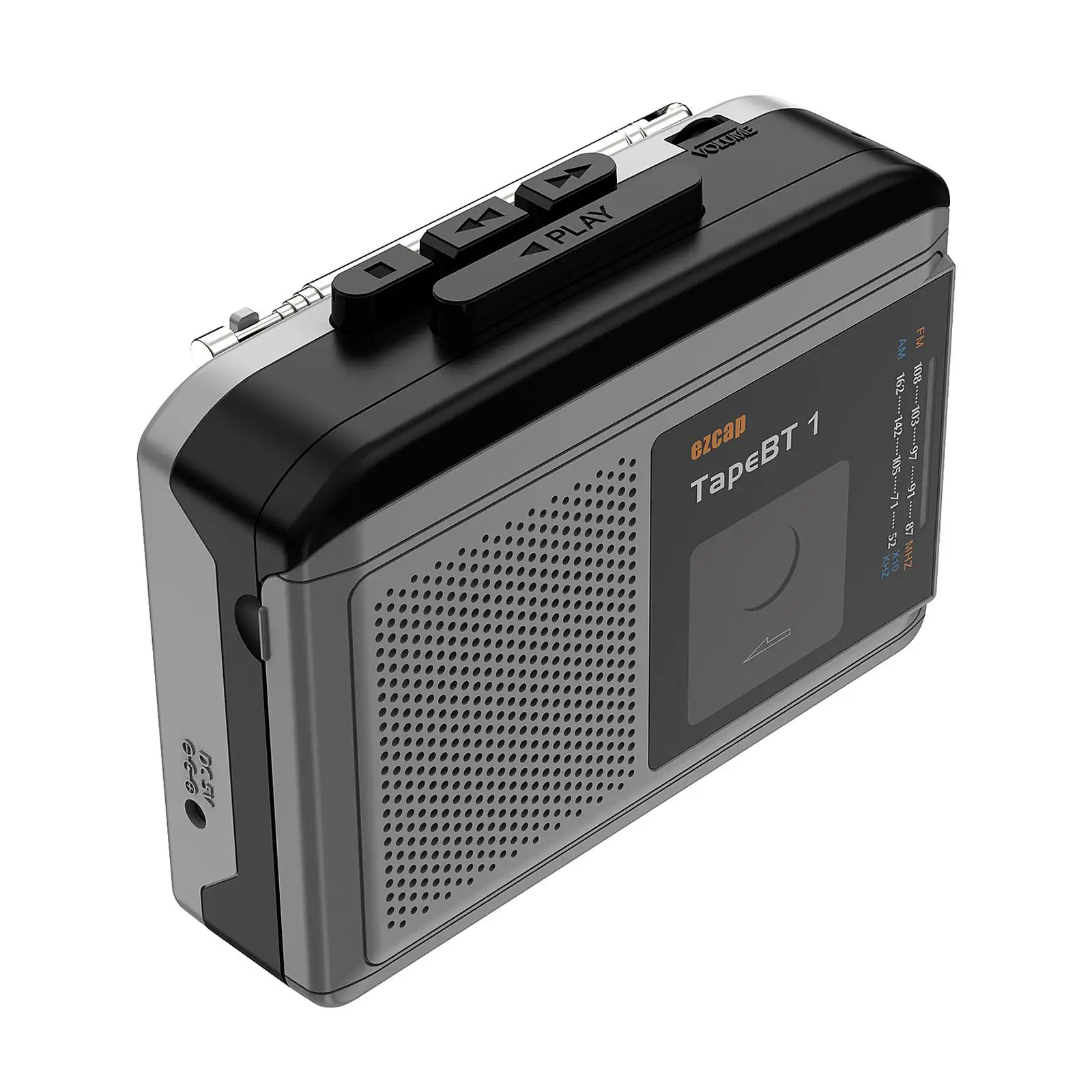 Cassette Player Built-In Speaker Earphone 2AA Battery or USB Power Supply