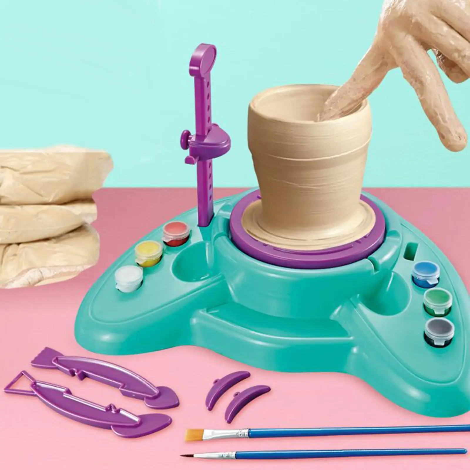 DIY Pottery Making Production Machine Parent Child Interaction
