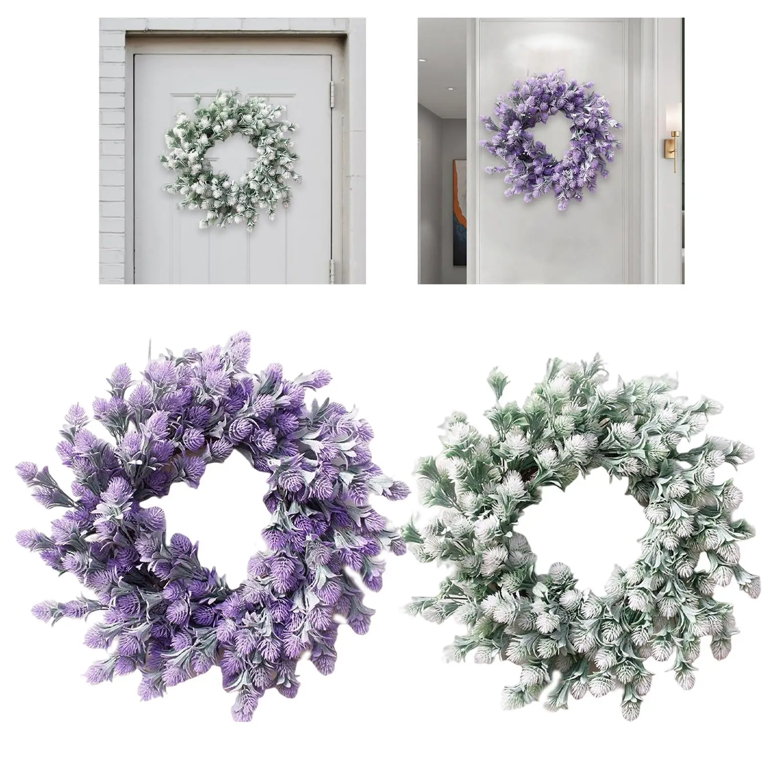 Lavender Wreath Garland Spring Wreath for Christmas Living Room Ornament