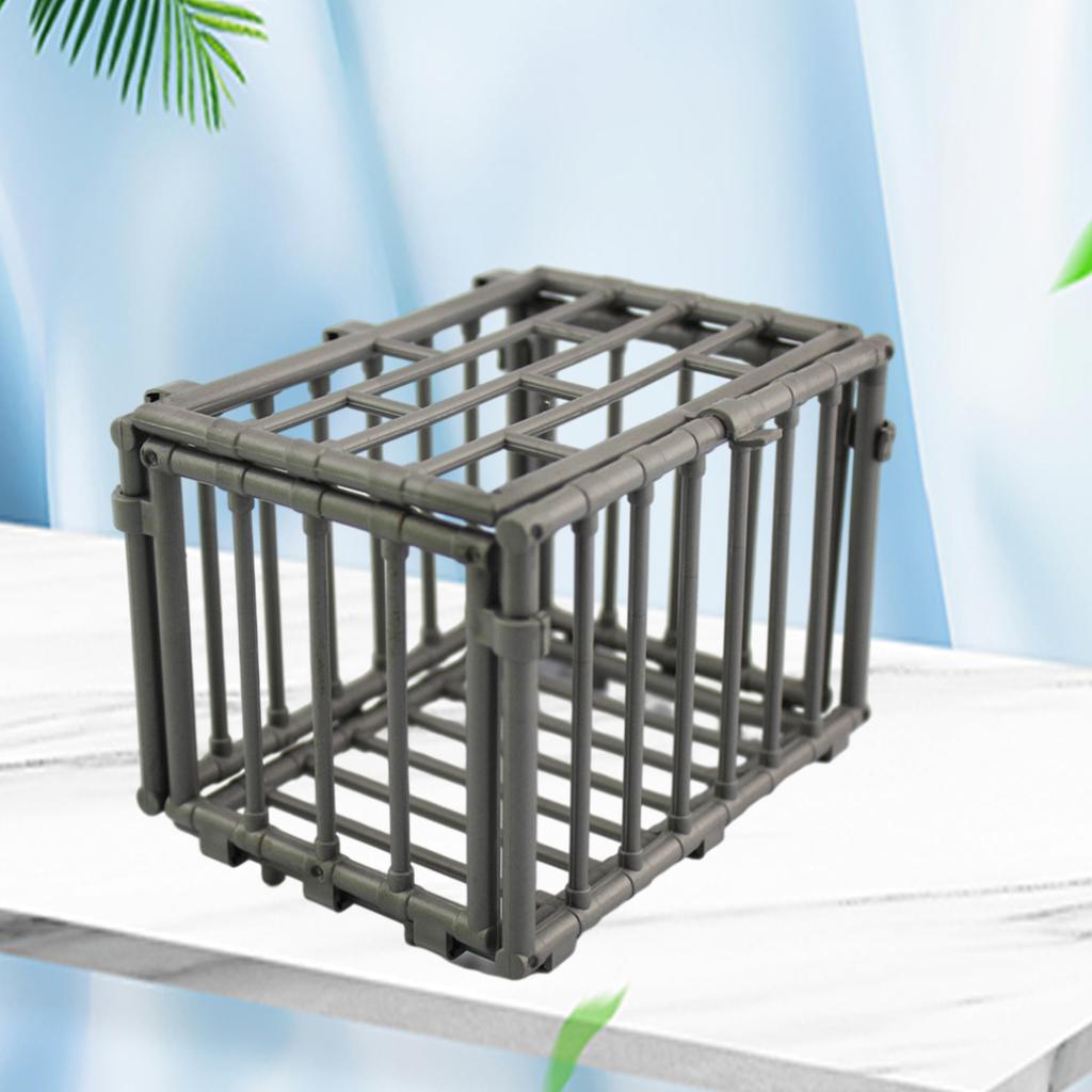 Hand-Made Cage Model Toy Silver Model Toy Toolbox for 12 inch Action Figure Toy Adults