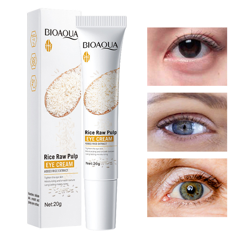 Best of BIOAQUA White Rice Eye Cream Lighting Eyes Anti Wrinkle Eye Creams Anti Dark Circle Puffiness Anti-Aging Moisturizing Skin Care Reviews & Tips