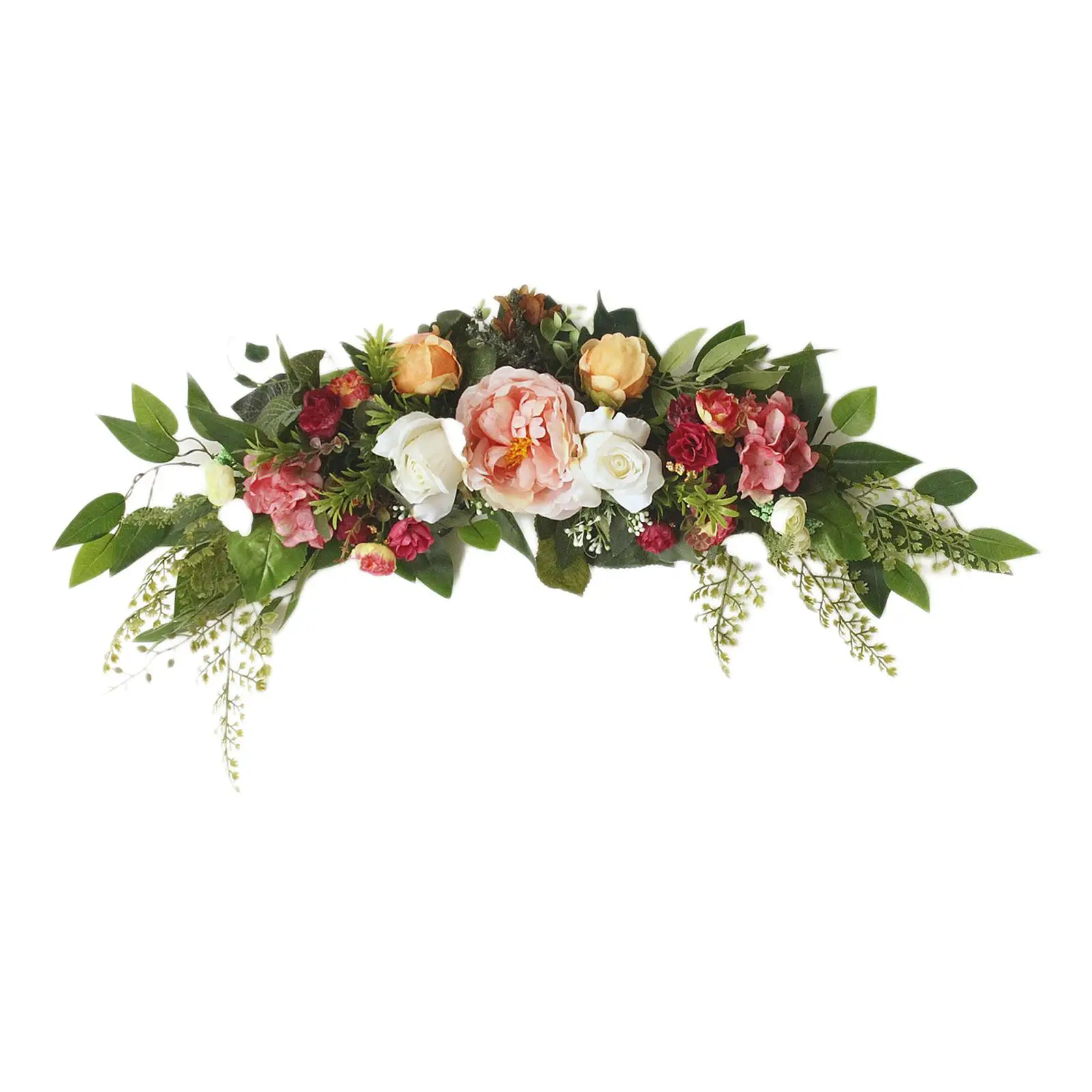  Artificial Flower Swag Greenery Plant Door Threshold Flower Wedding Arch Flowers for Backdrop Table Holiday Party Decoration