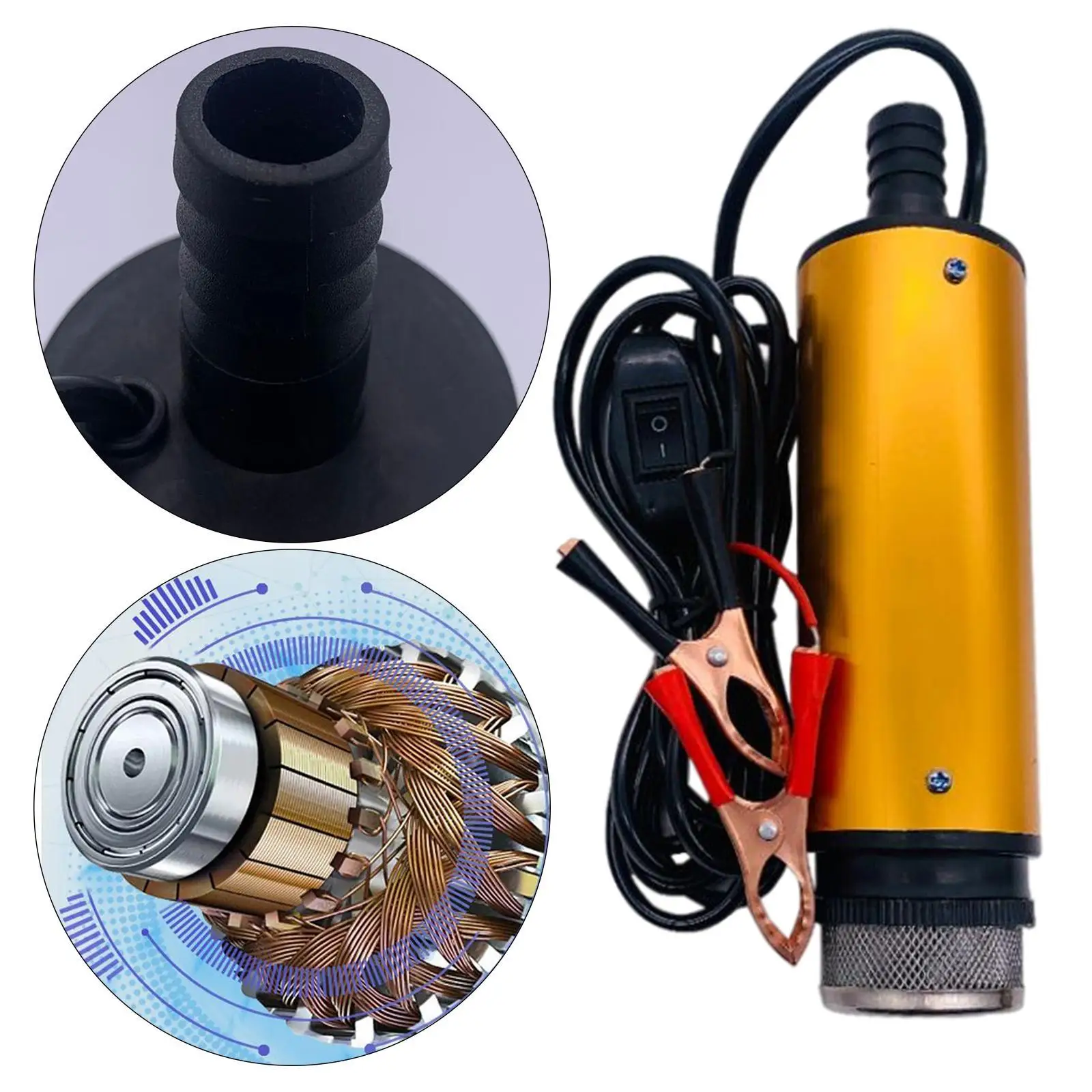 Electric Fuel Transfer Pump Water Oil Transfer Refueling Submersible Pump for Water Pump