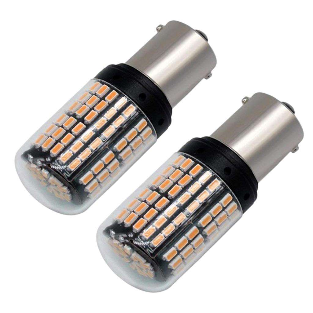 1 Pair Led Bulb 3014 144smd 1156 BAU15S Auto Car Turn Signal Light 12V