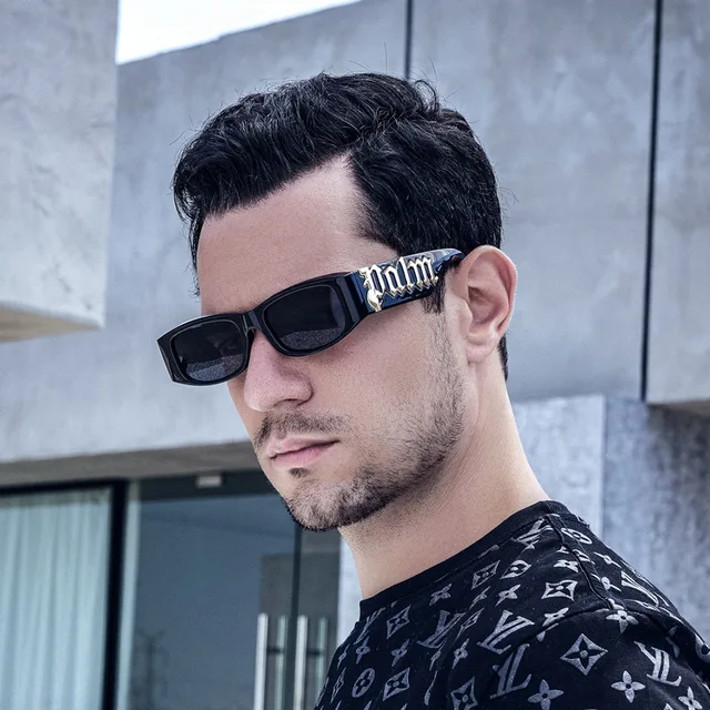 Vintage Rectangle Sunglasses Mens