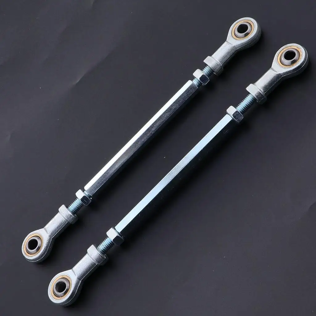 2pcs Tie Rod Assembly with Tie Rod Ball Joints for ATV Steering Shaft Tie Rods