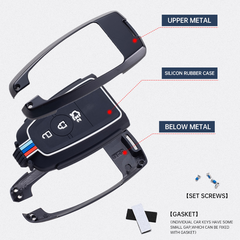New Black Metal Auto Chiave A Distanza Della Copertura Della Cassa Del Supporto Per Ford Fusion Mustang Explorer F-150 F-250 F-350 2017 2018 Accessori Auto - S3a8e8b035eb44bbf904651259528ab84Y