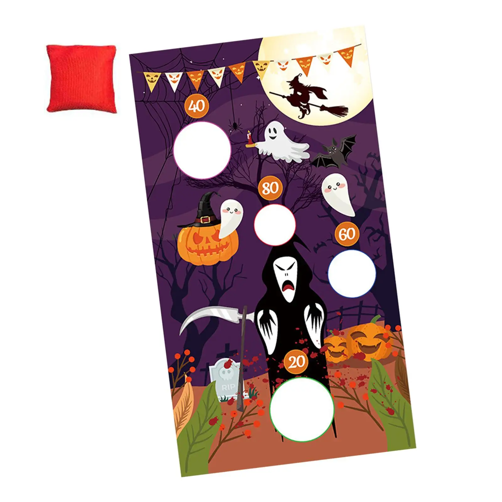 Halloween Toss Games, Party Favors Supplies, Hanging Toss Game Banner