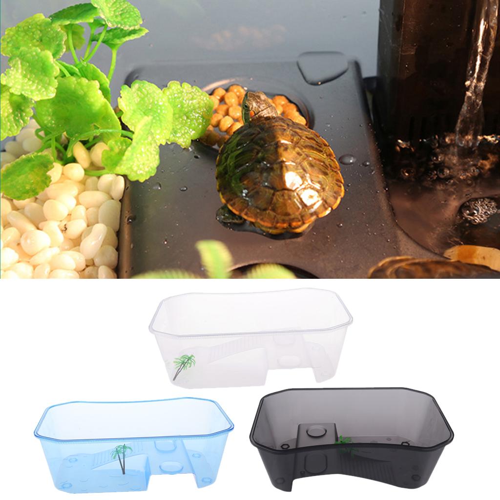 Reptile Turtle Tortoise Vivarium Box Aquarium Tank with Basking Ramp 3 Colors Reptile Turtle Tortoise Vivarium Box Aquarium Tank with Basking Ramp 3 Colors