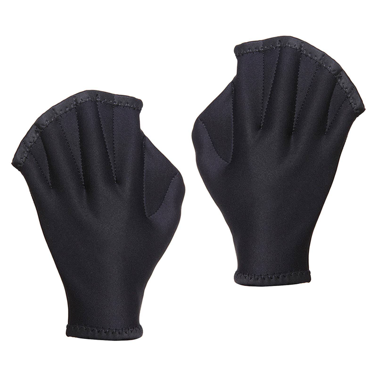 Aquatic Fit Swim Gloves , Webbed Swim Gloves Thicken Well Stitching for Kayaking Pool Playing