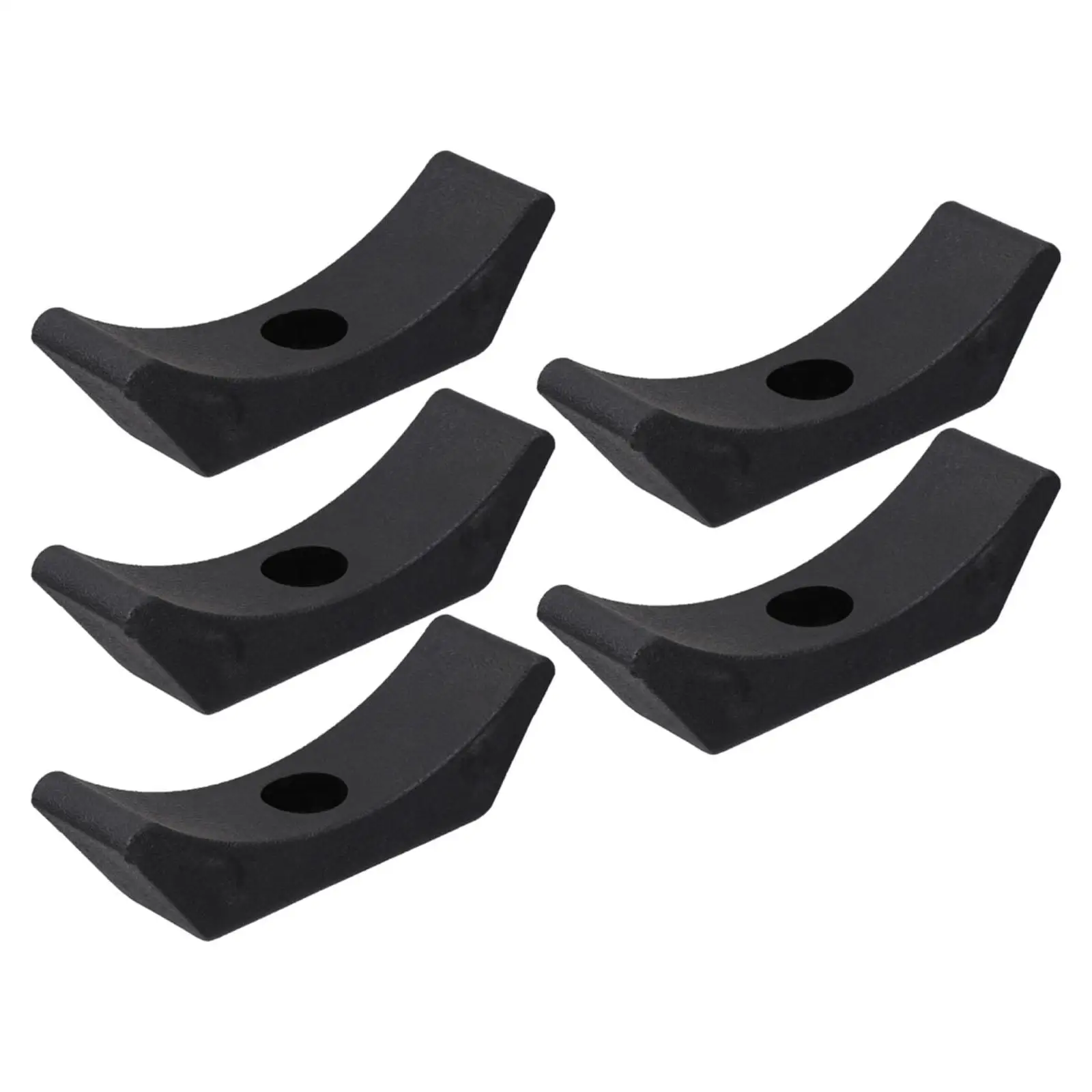 5x Dumbbell Saddles Bracket Dumbbell Holder Dumbbell Cradles Black for