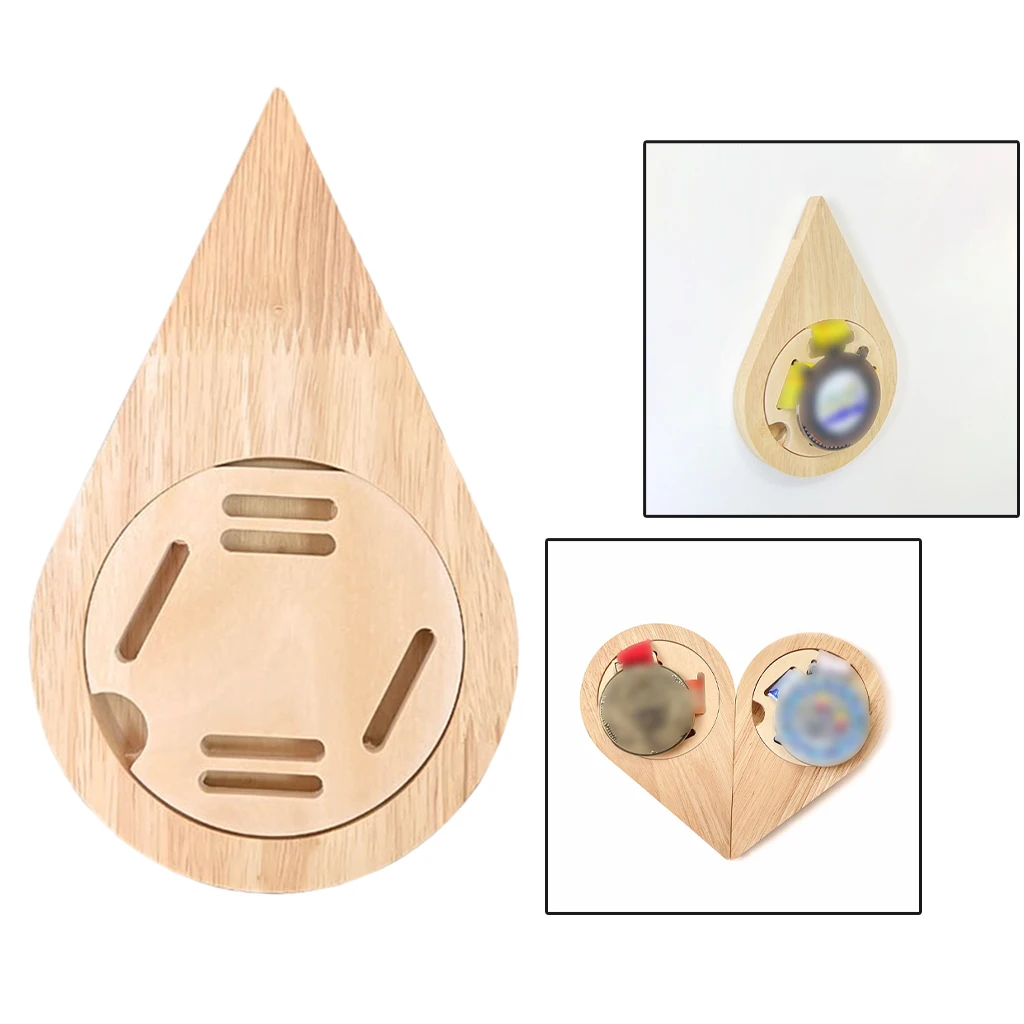 Wooden Drop Shape Honeycomb Combination Medal Display Rack Medal Rack Teardrop-shaped Wood Medal Stand