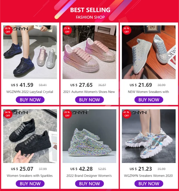 Shoes for Women Tennis Shoes Crystal Transparent Crystal Sneakers Women  Thick Soles Non-slip Large Size Versatile Shoes 40-43