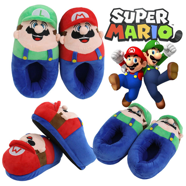 マリオ・ルイージ スリッパ Amazon.co.jp: Super Mario Boys Slippers, Mario Kart