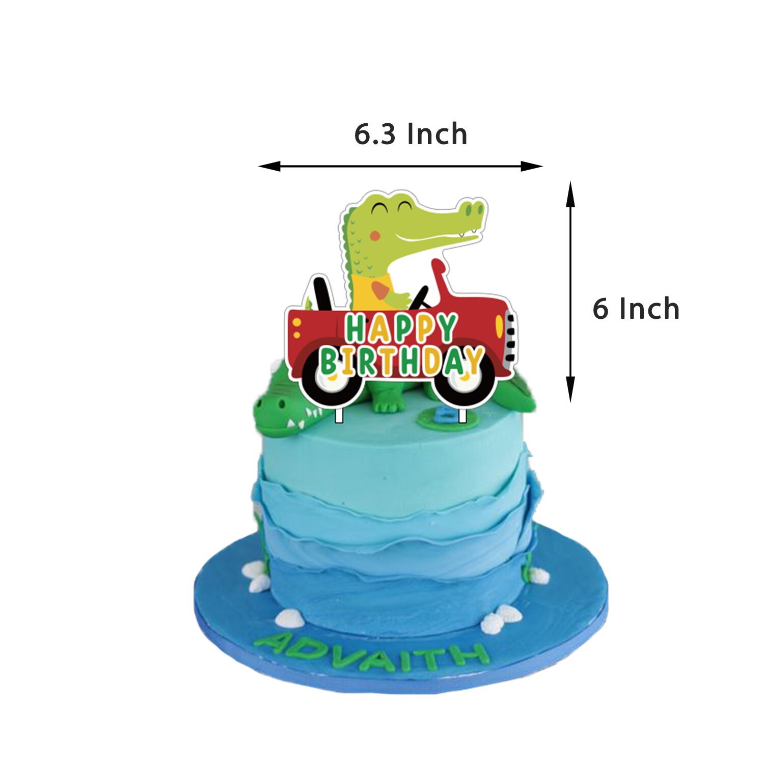 desenhos animados de crocodilo temático festa de aniversário decoração suprimentos animais balões feliz aniversário banner bolo topper conjunto