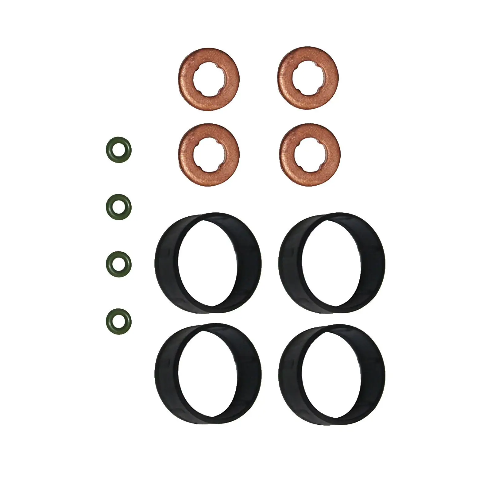 Fuel Injector Seal Washer O-ring Set 1204698 for Ford Fusion 1.4