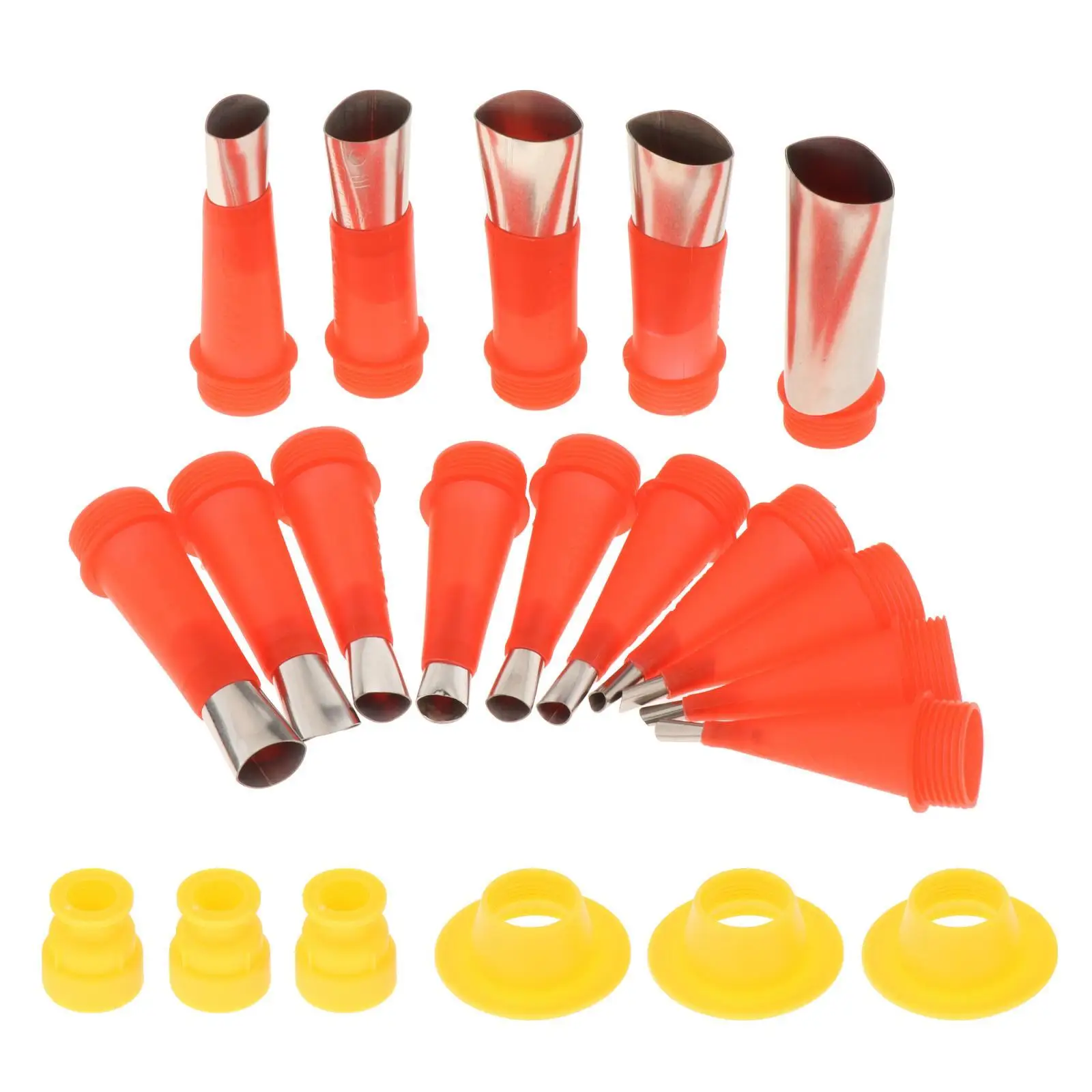 21 Pieces Stainless Steel Caulking Nozzle Tool Set Sealant Caulking Finishing Tool Caulking Finisher Nozzle Kit for Window