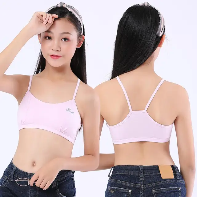 High-Quality Juniors Bras Training With Adjustable Straps Sports Bras  Wireless Molded Padded For Girl Student Shape Vest - AliExpress