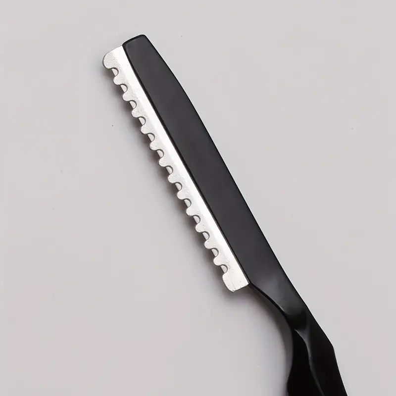 1Pcs Haar Ausdünnung Rasierer Mit Klinge Professionelle Luftfahrt Aluminium Salon Barber Rasierklingen Friseur Cutter Messer C0001A – Detail 6