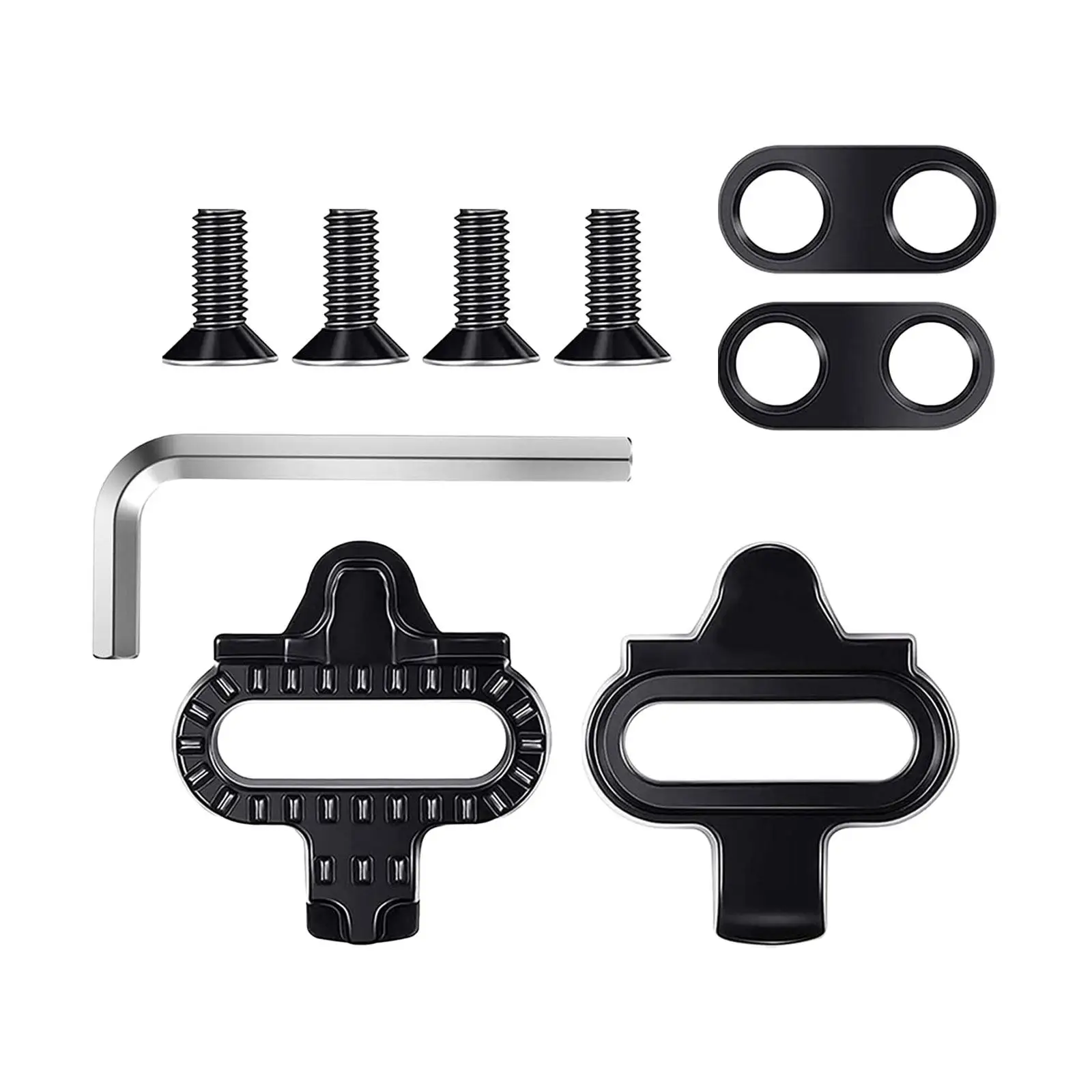 Cleats Pedal Locking Set Wear Resistant Stable Easy Installation Cycling Components Mountain Bikes Bicycle Pedals Cleats Kit