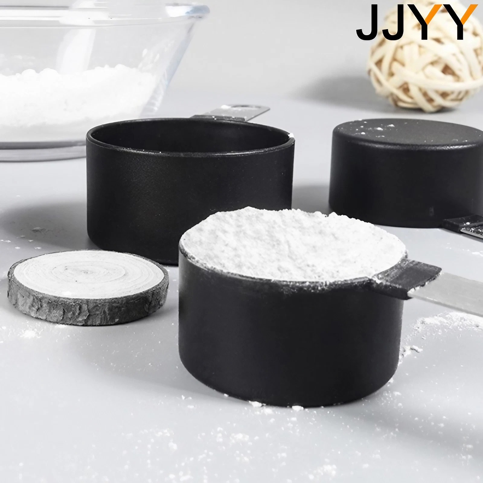 Description Picture 6 of item4PCS Measuring Cups Spoons Set for Baking Cake Pastry Cooking Utensils Stainless Steel Handle Kitchen Tools Accessories Gadget