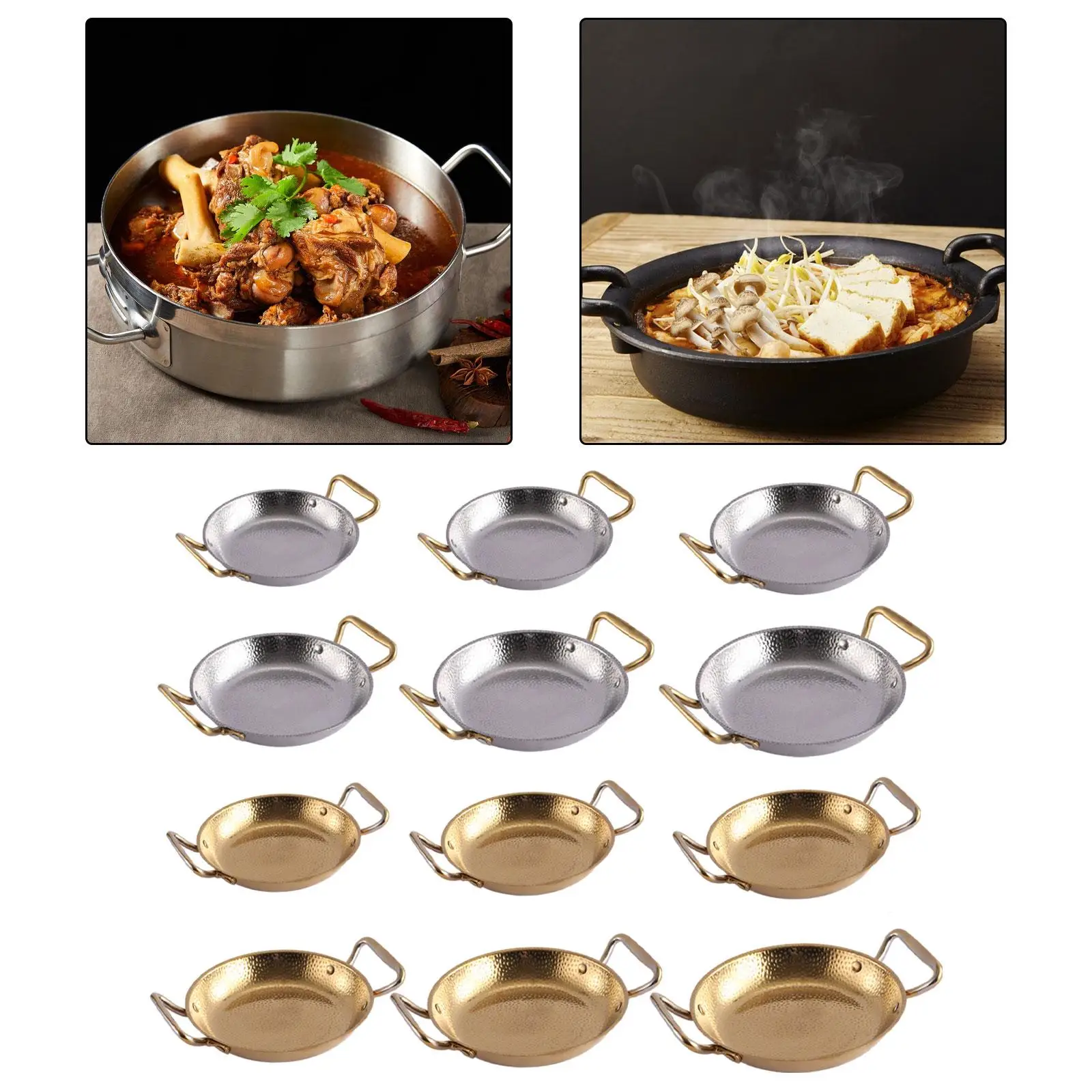 Pan Dry Pot Korean Ramen Pot Household Stainless Steel Kimchi Soup Pot Double Ear Instant Noodle Pot Stockpot Seafood Troop Pot
